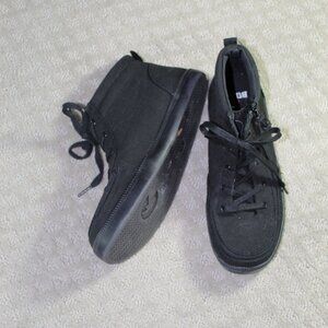 Billy Goat Youth 5 Black Canvas Zip Around Closure High Top Sneakers